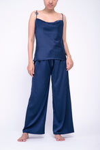 Load image into Gallery viewer, Dark Blue Satin Pyjama