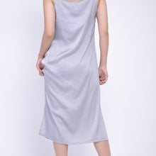 Load image into Gallery viewer, Light Grey Satin Night Dress